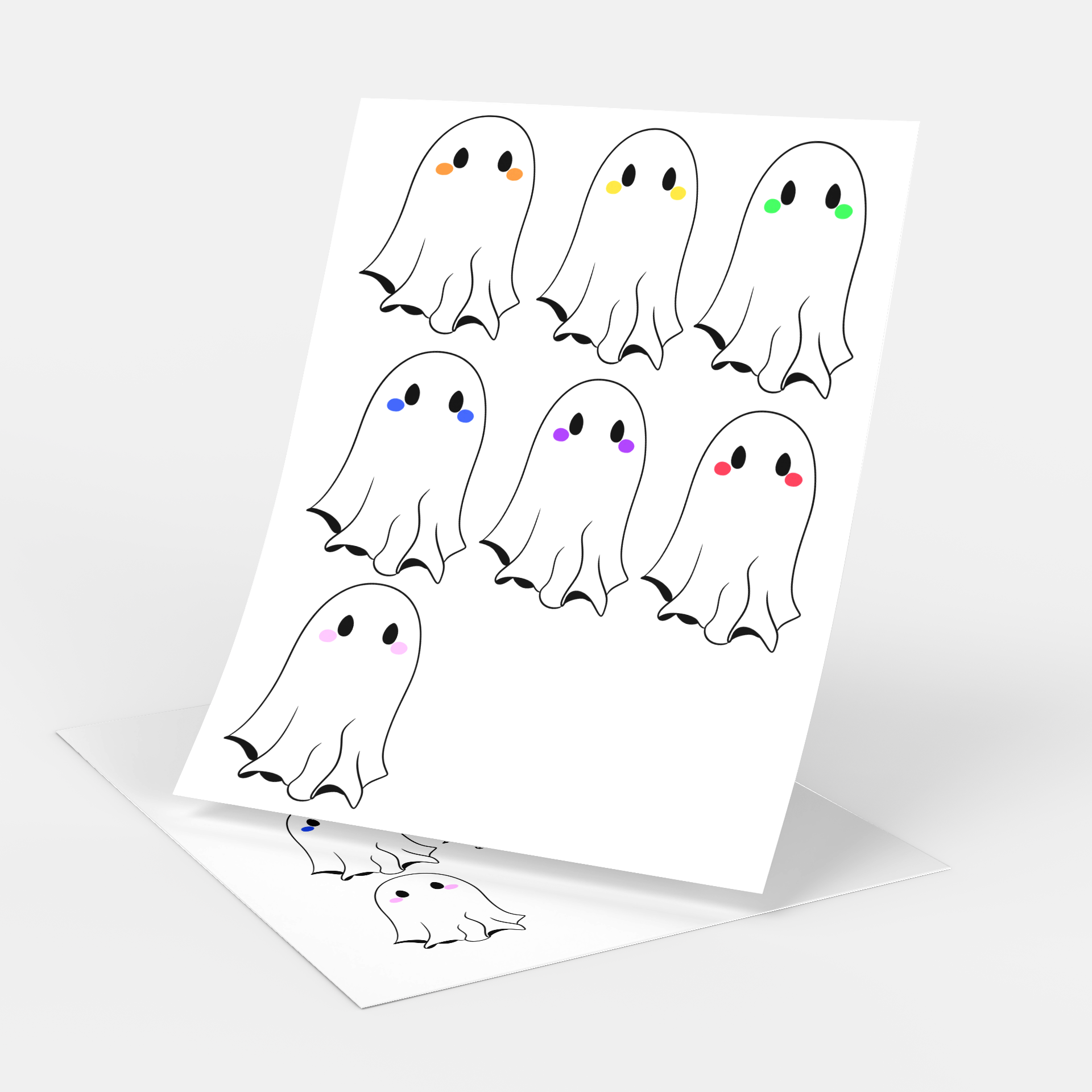 Feed the Ghost Pom Poms DIY Activity