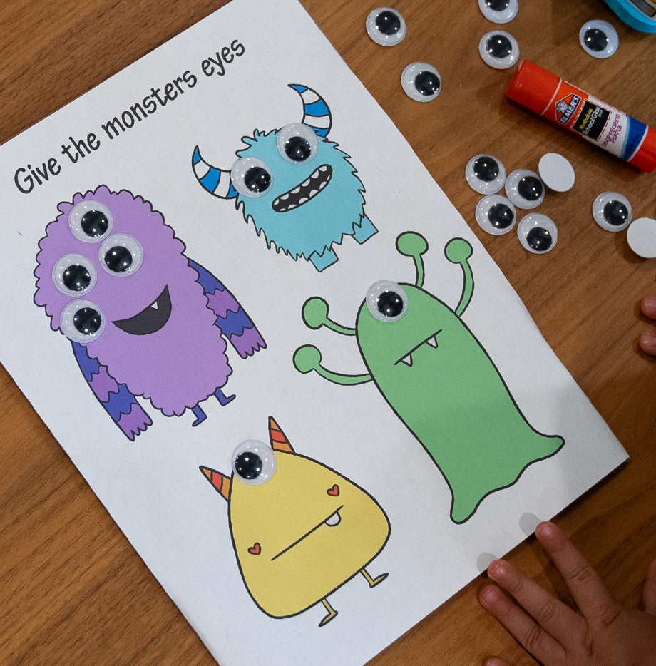 monsters eyes Give the Monsters Eyes DIY Activity