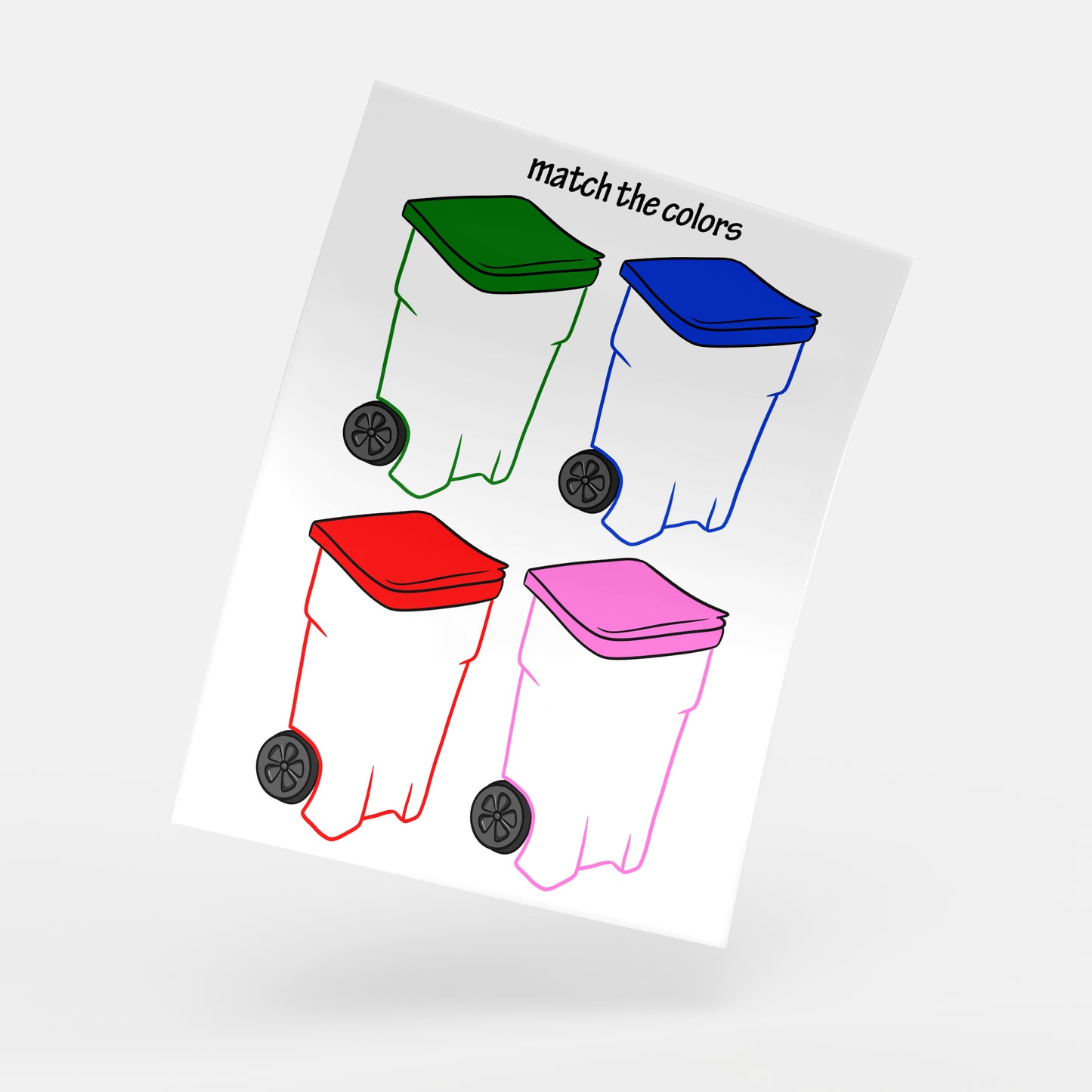 Trashcan Stickers DIY